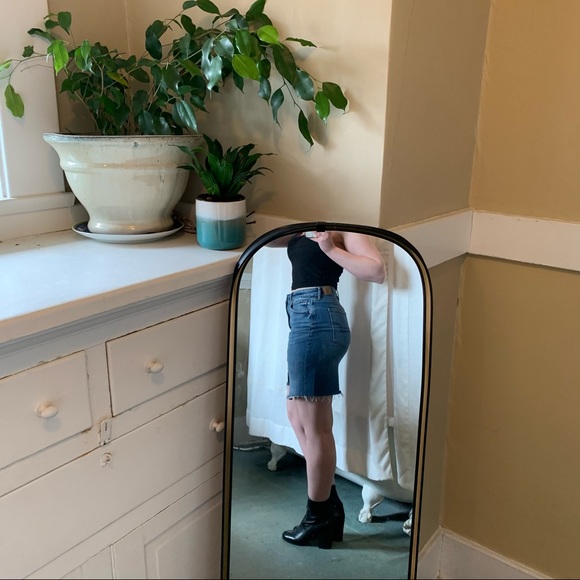 American Eagle high waisted stretch jean miniskirt - Picture 5 of 9